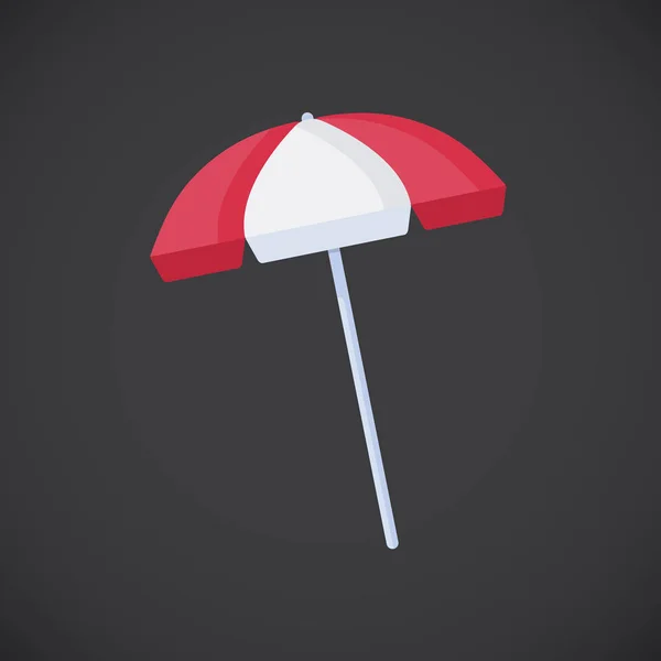 Life guard umbrella vector flat icon — Stock Vector