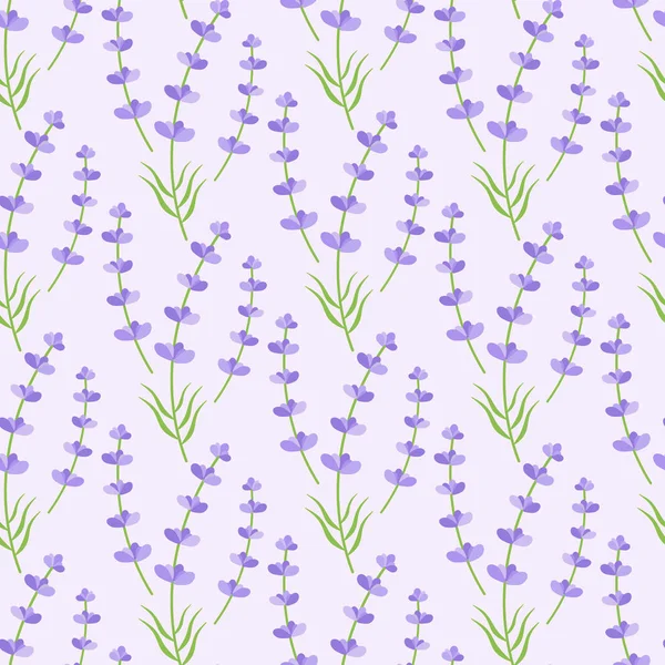Lavender vector seamless pattern — Stock Vector