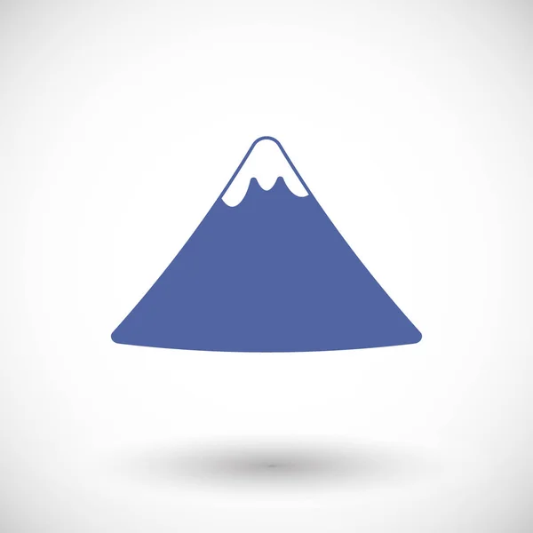Fuji mountain vector platte pictogram — Stockvector