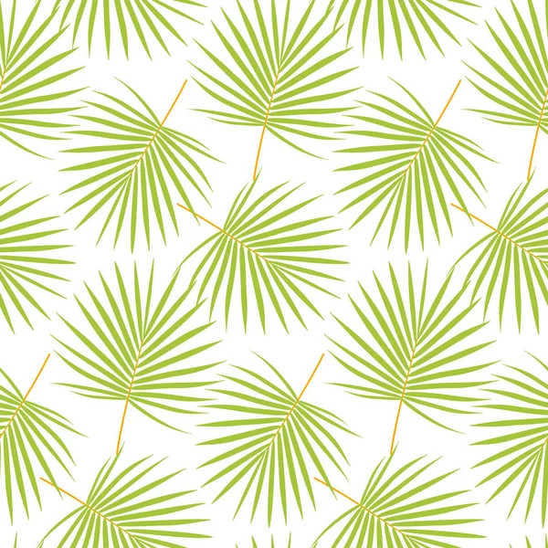 Palma hojas vector patrón sin costura — Vector de stock