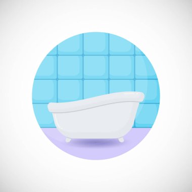 Küvet vektör düz simgesi