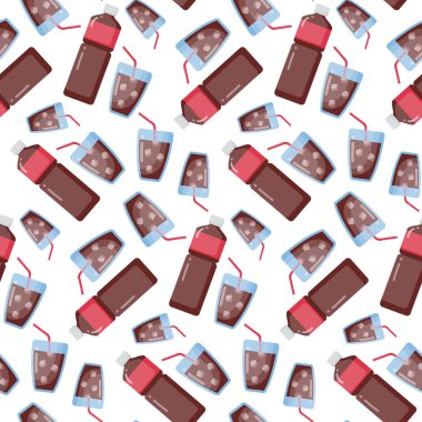 Cola vektör seamless modeli