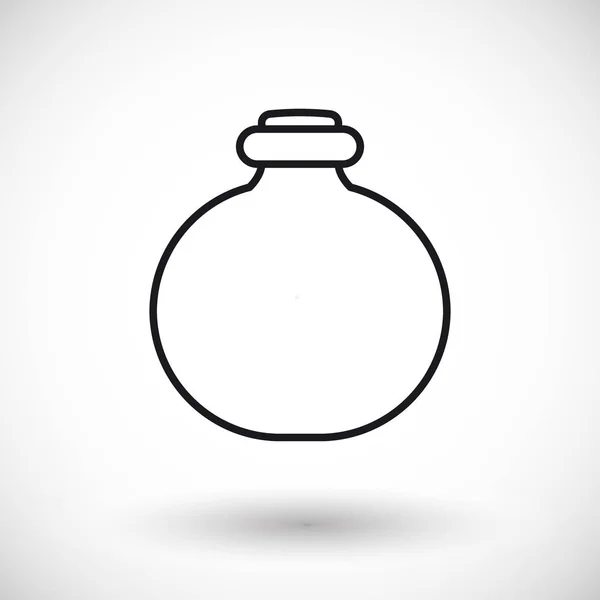 Jar ícone da web linha fina — Vetor de Stock