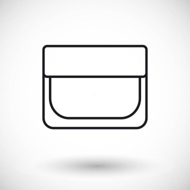 Kozmetik ürün vektör ince çizgi web simgesi