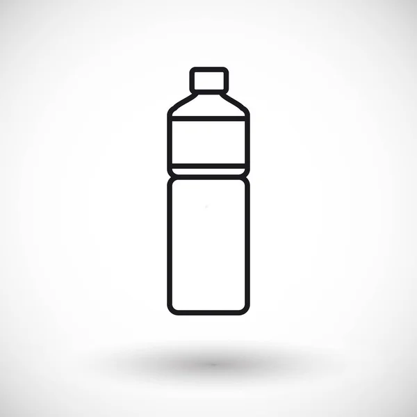Μπουκάλι νερό διάνυσμα λεπτή γραμμή εικονίδιο web — Διανυσματικό Αρχείο