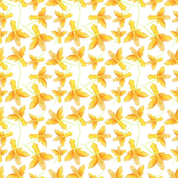 Orkide suluboya seamless modeli