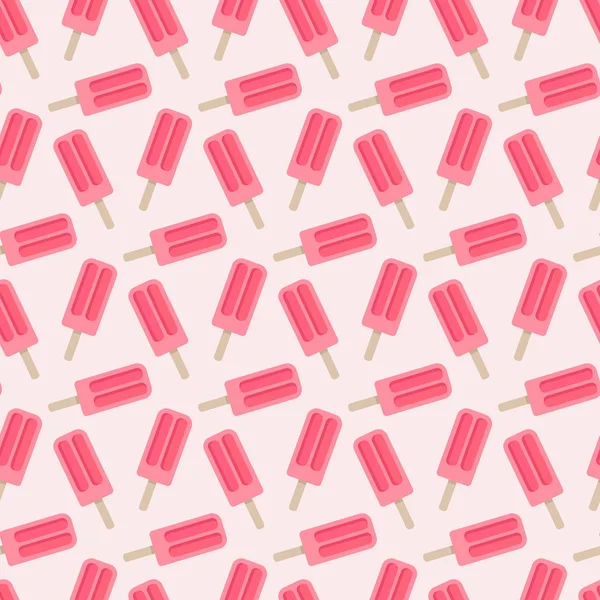 Popsicle vector seamless pattern — Stock Vector