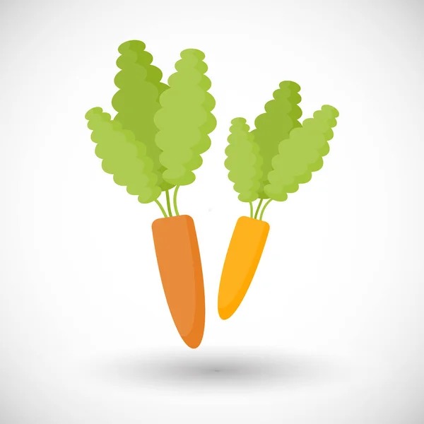 Carrot vector flat icon — Stock Vector