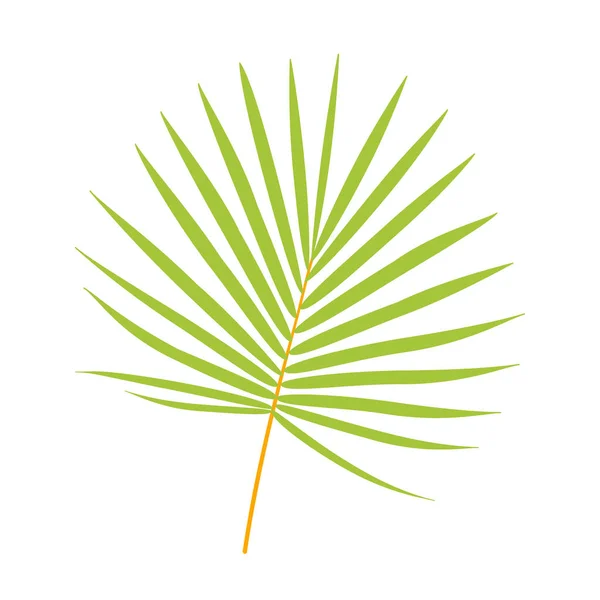 Palma rama vector plano icono — Archivo Imágenes Vectoriales