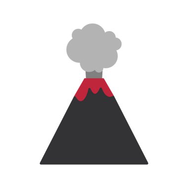 Volkan vektör düz ICO