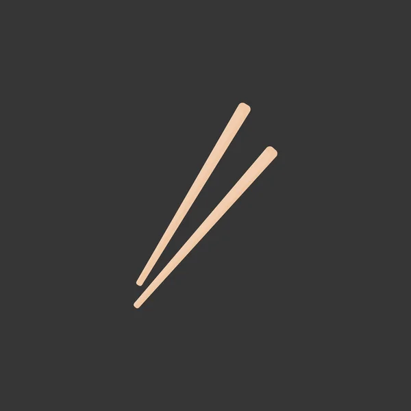 Chopsticks vetor plana ícone — Vetor de Stock