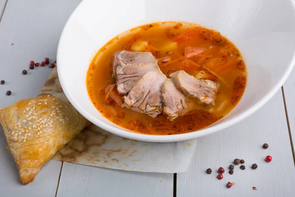 Caldo asiatico zuppa — Foto Stock