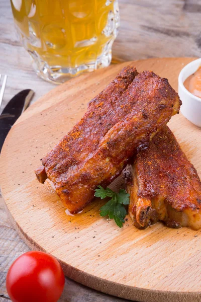Cooked pork ribs — Stock Photo, Image