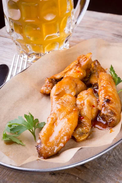 Fried chicken wings — Stock Photo, Image