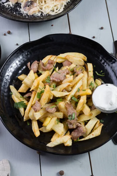 etli patates kızartması