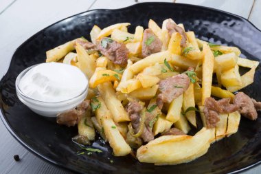 etli patates kızartması