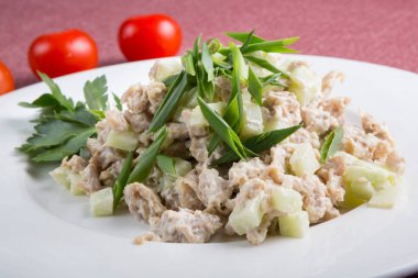 Asya salatalık Tavuk salatası