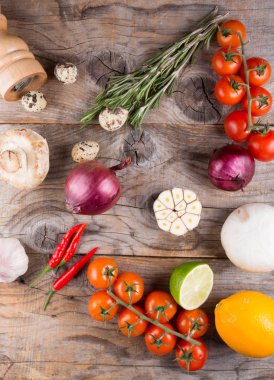 Sebze olarak çerçeve ahşap tablo