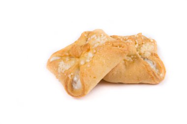 Beyaz arkaplanda çerezler