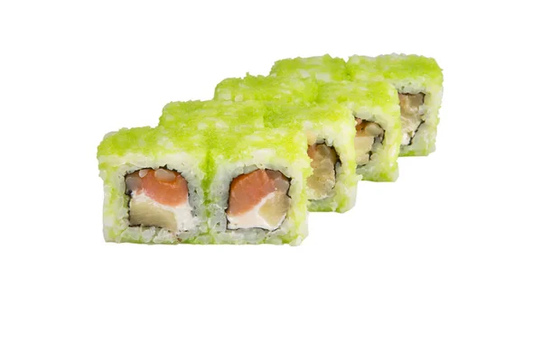 Japanese rolls isolated on a white — Stock Photo, Image