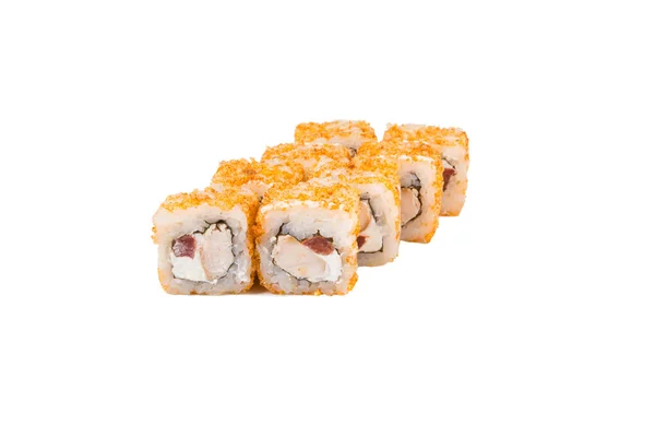 Japanese rolls isolated on a white — Stock Photo, Image