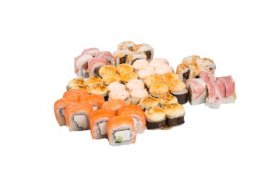 Japon rulo beyaz izole