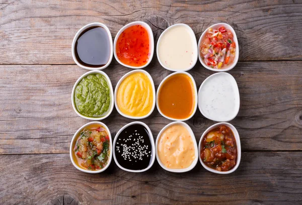 Différents types de sauces — Photo