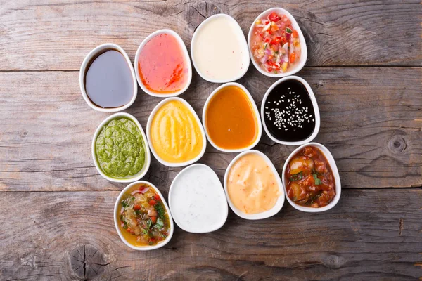 Différents types de sauces — Photo