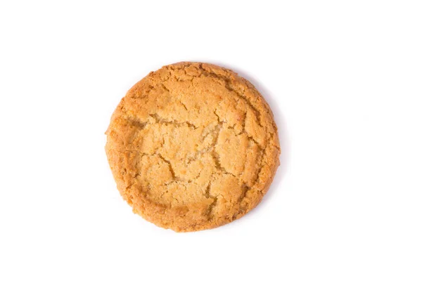 Smaklig Havregryn Cookies Vit Bakgrund — Stockfoto