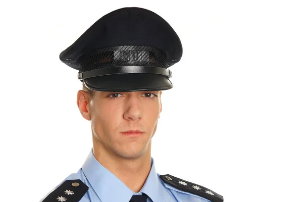 Genç polis memuru portresi