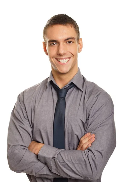 Joven hombre de negocios sonriente — Foto de Stock