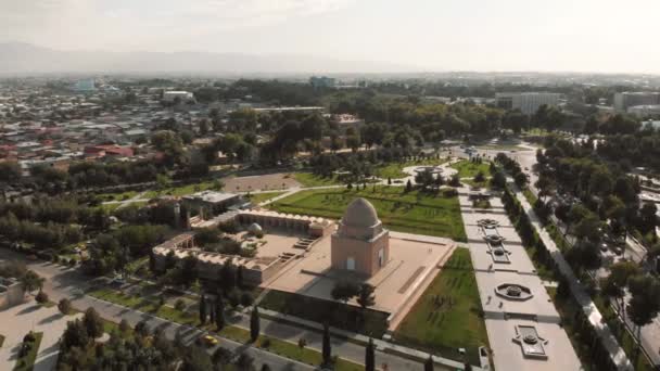 Samarka Şehir Parkı Orta Asya Özbekistan — Stok video