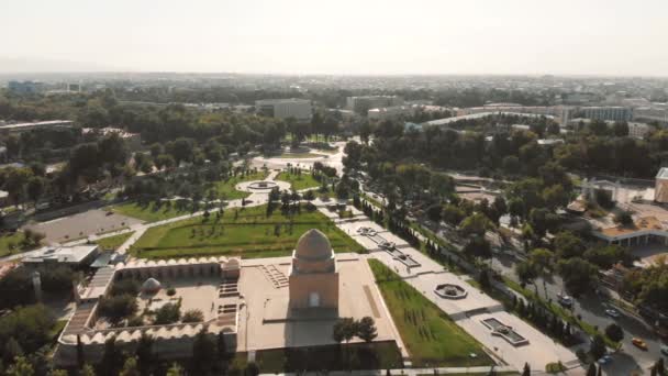 Samarqand City Park Środkowa Azja Uzbekistan — Wideo stockowe