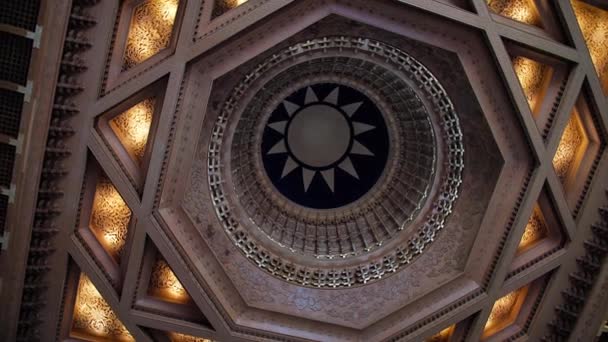 Chiang Kai Shek Memorial Roof Seeing Ταϊπέι Ταϊβάν Υψηλή Γωνία — Αρχείο Βίντεο