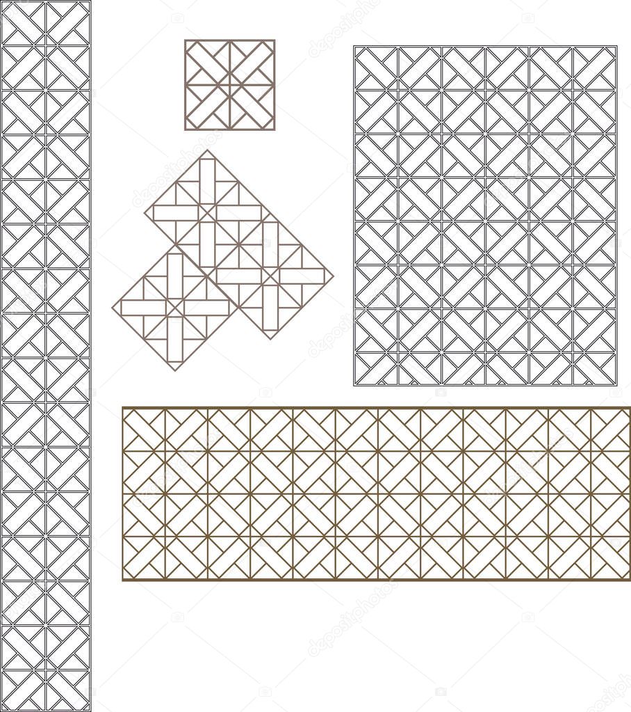 The geometric pattern with lines. Seamless vector background. Graphic modern pattern. Simple lattice graphic design