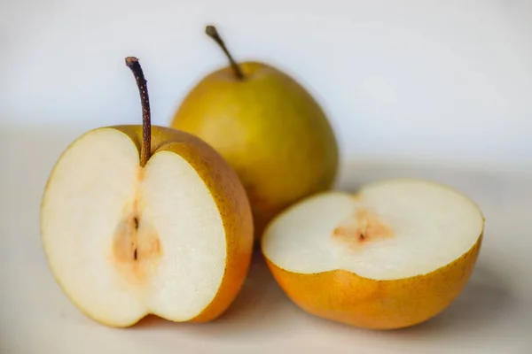 Frutas Nashi Uma Tábua Corte — Fotografia de Stock