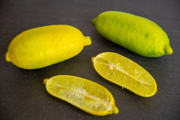 Finger Lime Dark Background — Stock Photo, Image