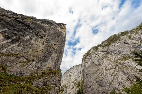 Sonbahar Sezonunda Bicaz Canyon Vadisi Nin Dibinde Kanyon Romanya Nın — Stok fotoğraf