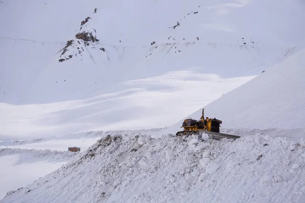 Montagnes Hiver Avec Neige Leh Ladakh — Photo