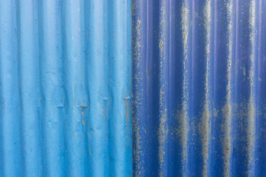 Mavi ve açık mavi Galvanize demir, arka plan