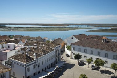 Ria Formosa manzara Lago de se şehir merkezinde