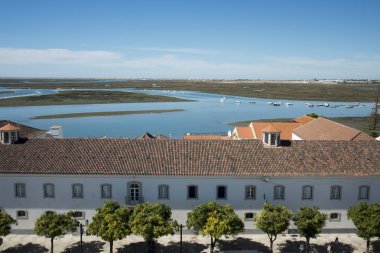 Ria Formosa manzara Lago de se şehir merkezinde