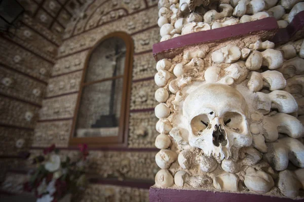 stock image the capela dos Ossos at the Igreja do Carmo in Portugal