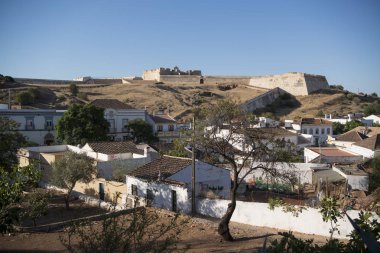 The Forte Sao Sebastiao in the town of Castro Marim clipart