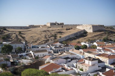 The Forte Sao Sebastiao in the town of Castro Marim clipart