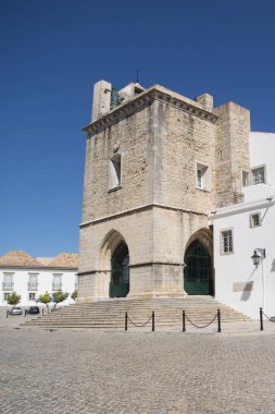 Faro şehir katedralde Saat Kulesi