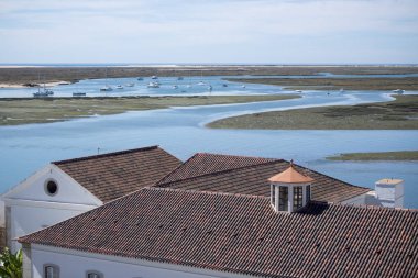Ria Formosa manzara Lago de se şehir merkezinde