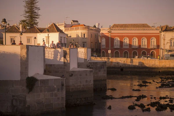 Bron Ponte Romana i den gamla staden Tavira — Stockfoto