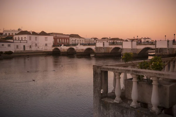タヴィラの古い町の橋ポンテ ・ ロマーナ — ストック写真