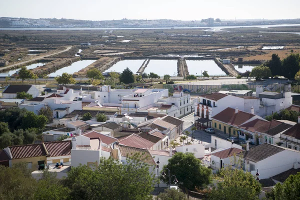 A Flor de Sal na cidade de Castro Marim em Portugal — Fotografia de Stock